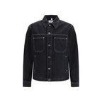 Black Cotton Denim Jacket Off-White