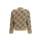 Beige Wool Bomber Burberry