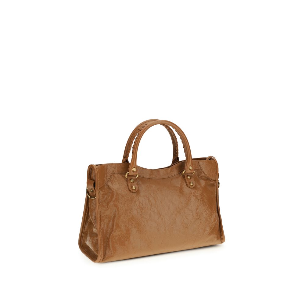 Beige Lamb Ovis Aries Aries Handbag Balenciaga