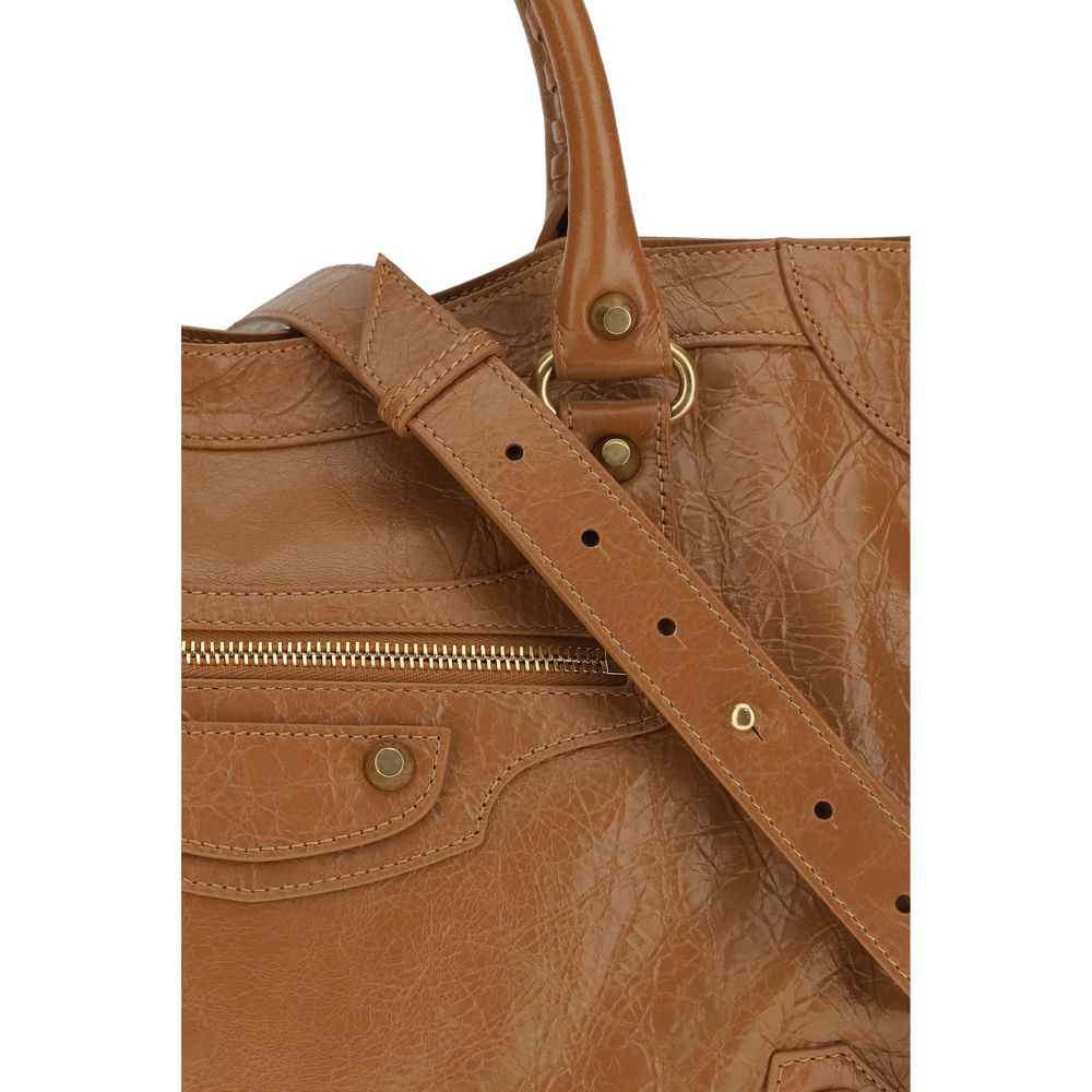 Beige Lamb Ovis Aries Aries Handbag Balenciaga