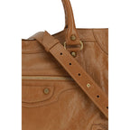Beige Lamb Ovis Aries Aries Handbag Balenciaga