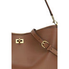 Beige Calf Leather Bos Taurus Shoulder Bag Balenciaga