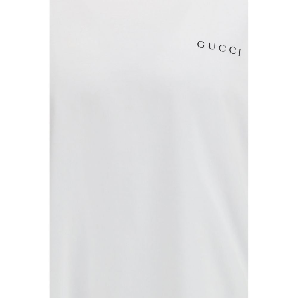 White Cotton T-Shirt Gucci
