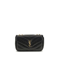 Black Lamb Ovis Aries Aries Shoulder Bag Saint Laurent