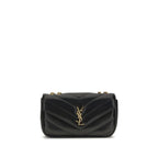 Black Lamb Ovis Aries Aries Shoulder Bag Saint Laurent