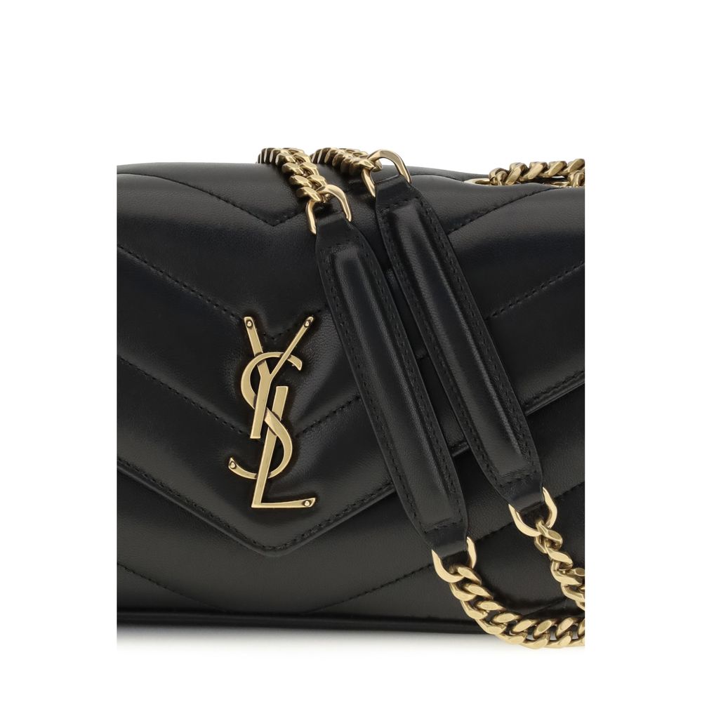 Black Lamb Ovis Aries Aries Shoulder Bag Saint Laurent
