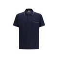 Blue Cotton Polo Shirt Ferragamo