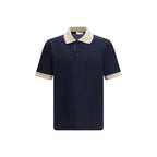 Blue Cotton Polo Shirt Ferragamo