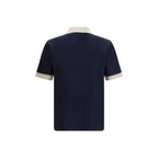 Blue Cotton Polo Shirt Ferragamo