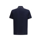 Blue Cotton Polo Shirt Ferragamo