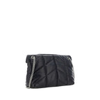 Black Lamb Ovis Aries Aries Shoulder Bag Saint Laurent