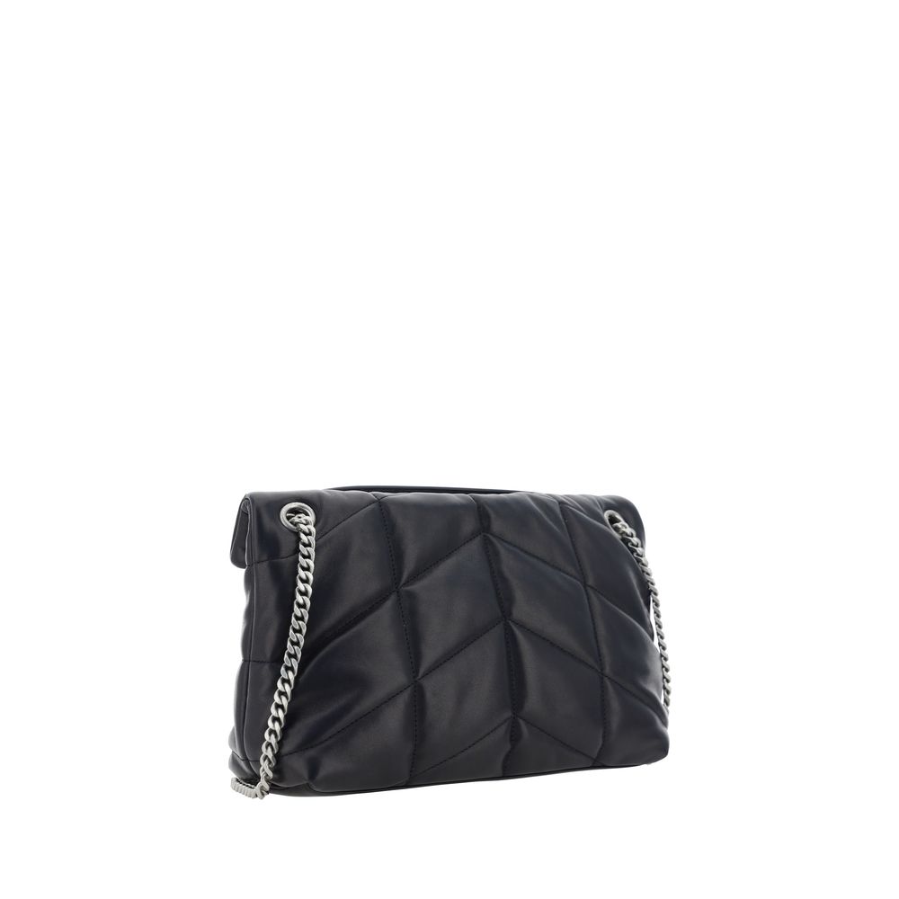 Black Lamb Ovis Aries Aries Shoulder Bag Saint Laurent