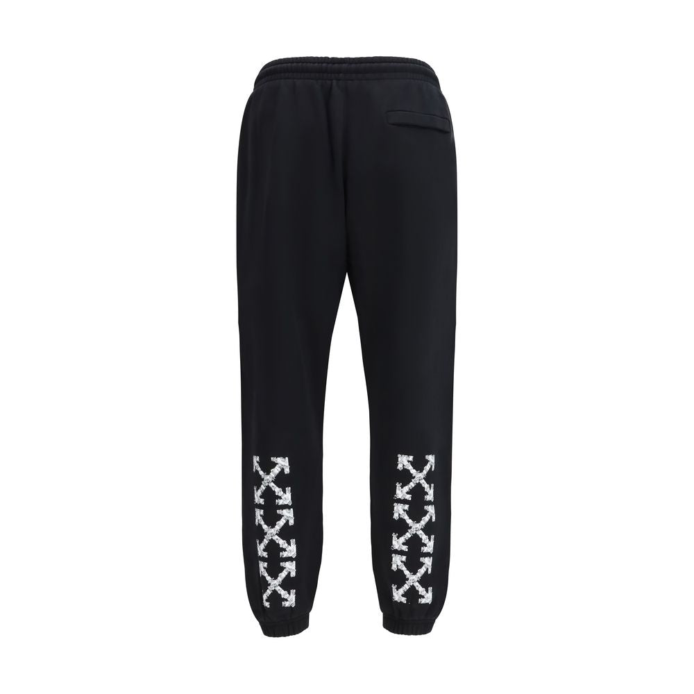Black Cotton Joggers (Workout Pants) Off-White