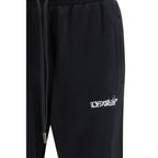 Black Cotton Joggers (Workout Pants) Off-White