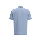 Blue Cotton Polo Shirt Ferragamo