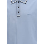Blue Cotton Polo Shirt Ferragamo