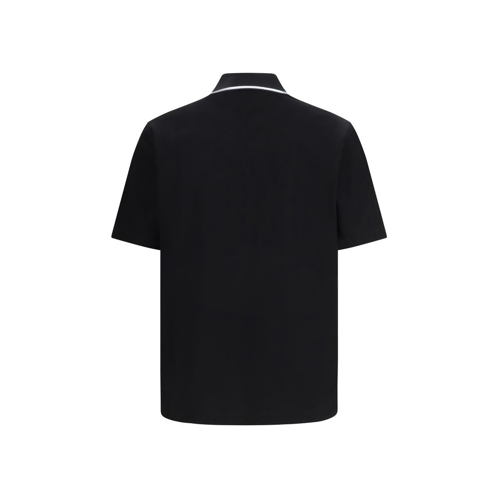 Black Cotton Polo Shirt Ferragamo