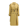 Beige Polyester Trench Coat Burberry