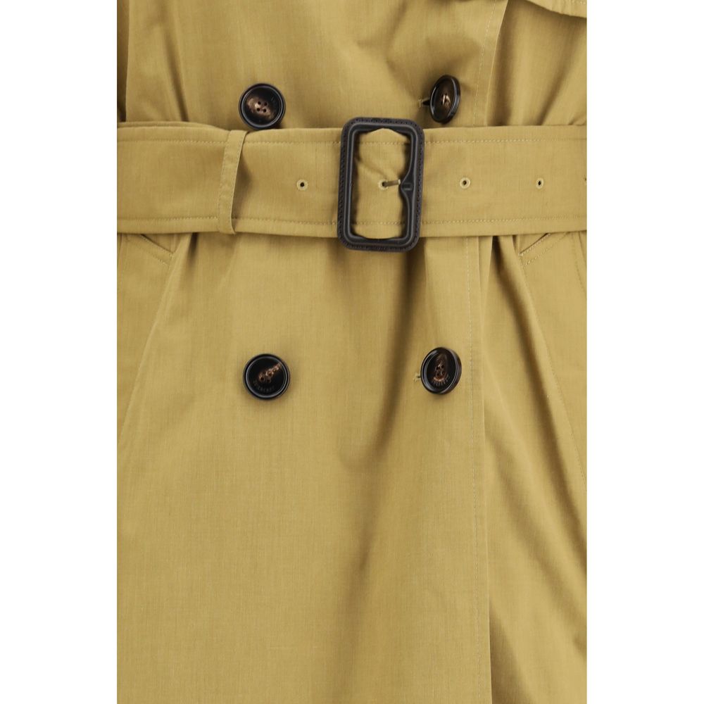 Beige Polyester Trench Coat Burberry