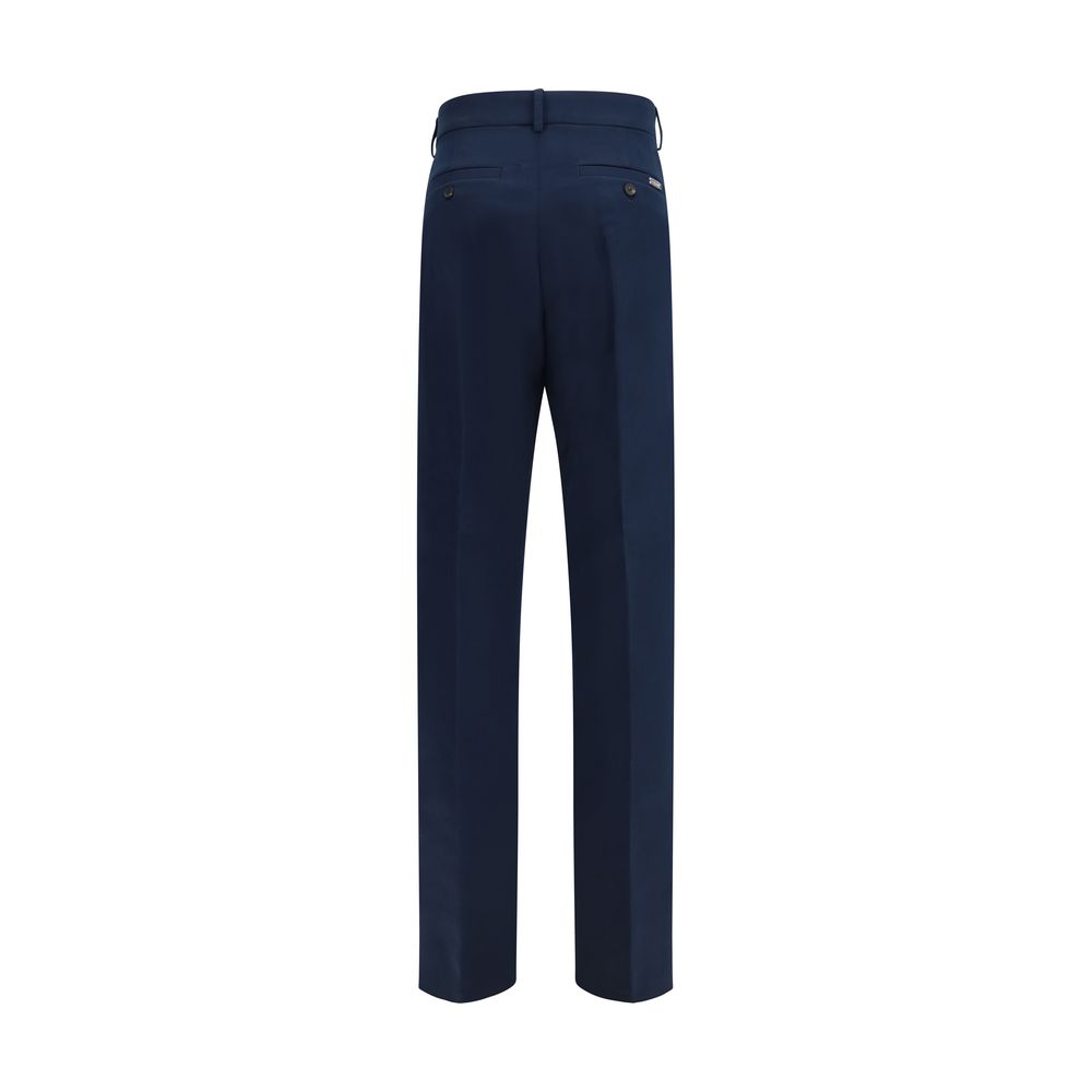 Blue Cotton Chino Pants Ferragamo