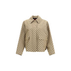 Beige Cotton Bomber Gucci