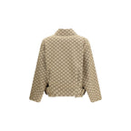 Beige Cotton Bomber Gucci