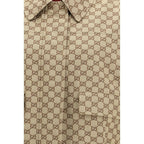 Beige Cotton Bomber Gucci