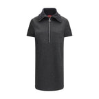 Gray Cotton Casual Dress Gucci