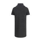 Gray Cotton Casual Dress Gucci