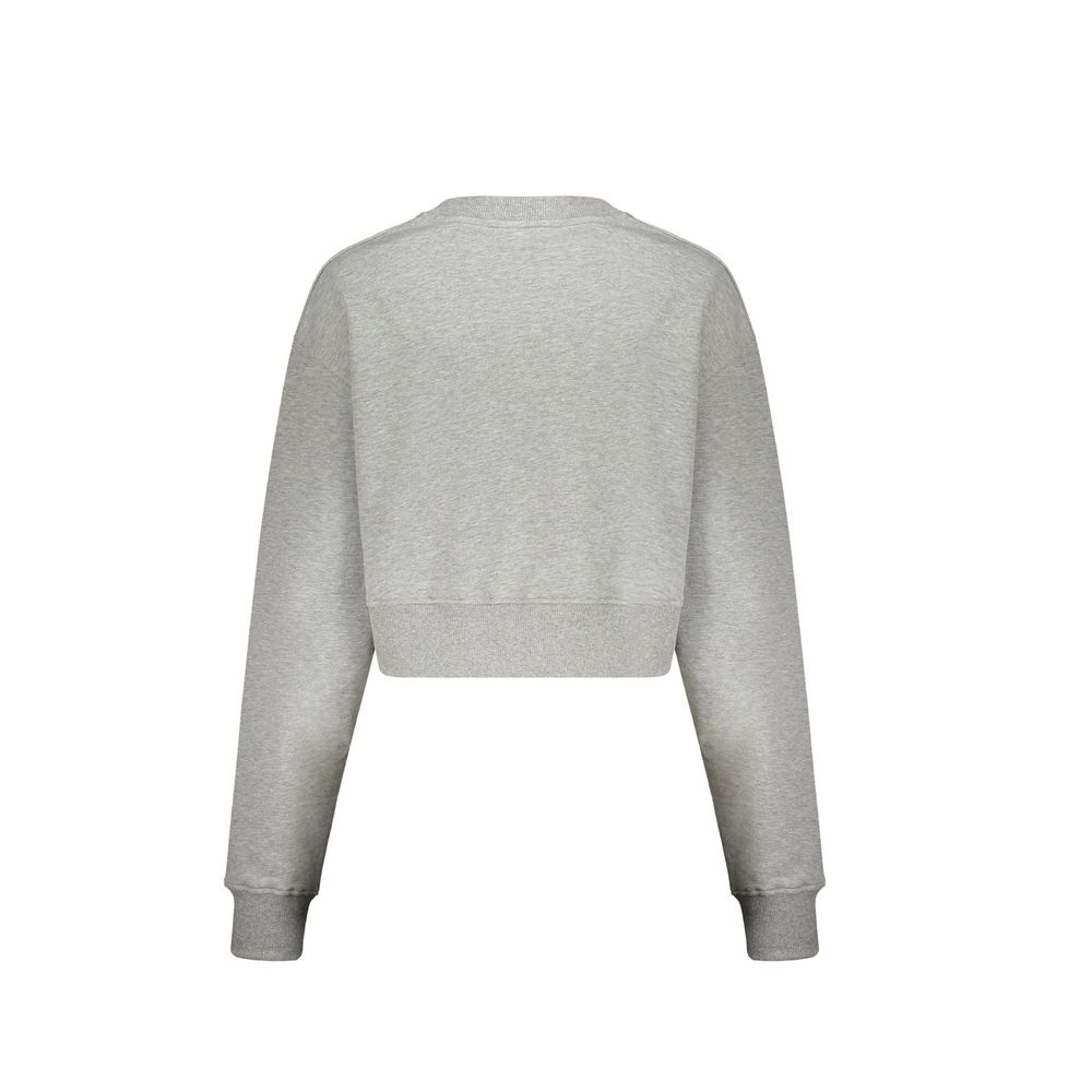 Gray Cotton Sweatshirt Balmain