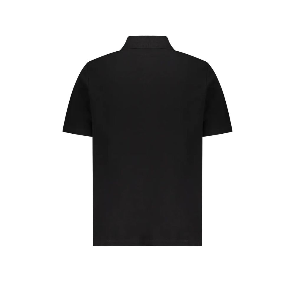 Black Cotton Polo Shirt Balmain