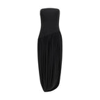 Black Viscose Cocktail Dress Ferragamo