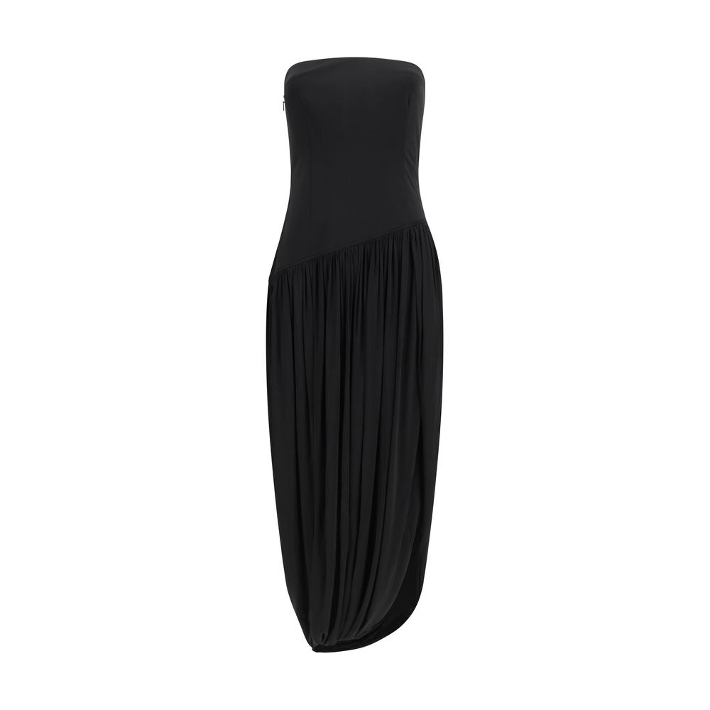 Black Viscose Cocktail Dress Ferragamo