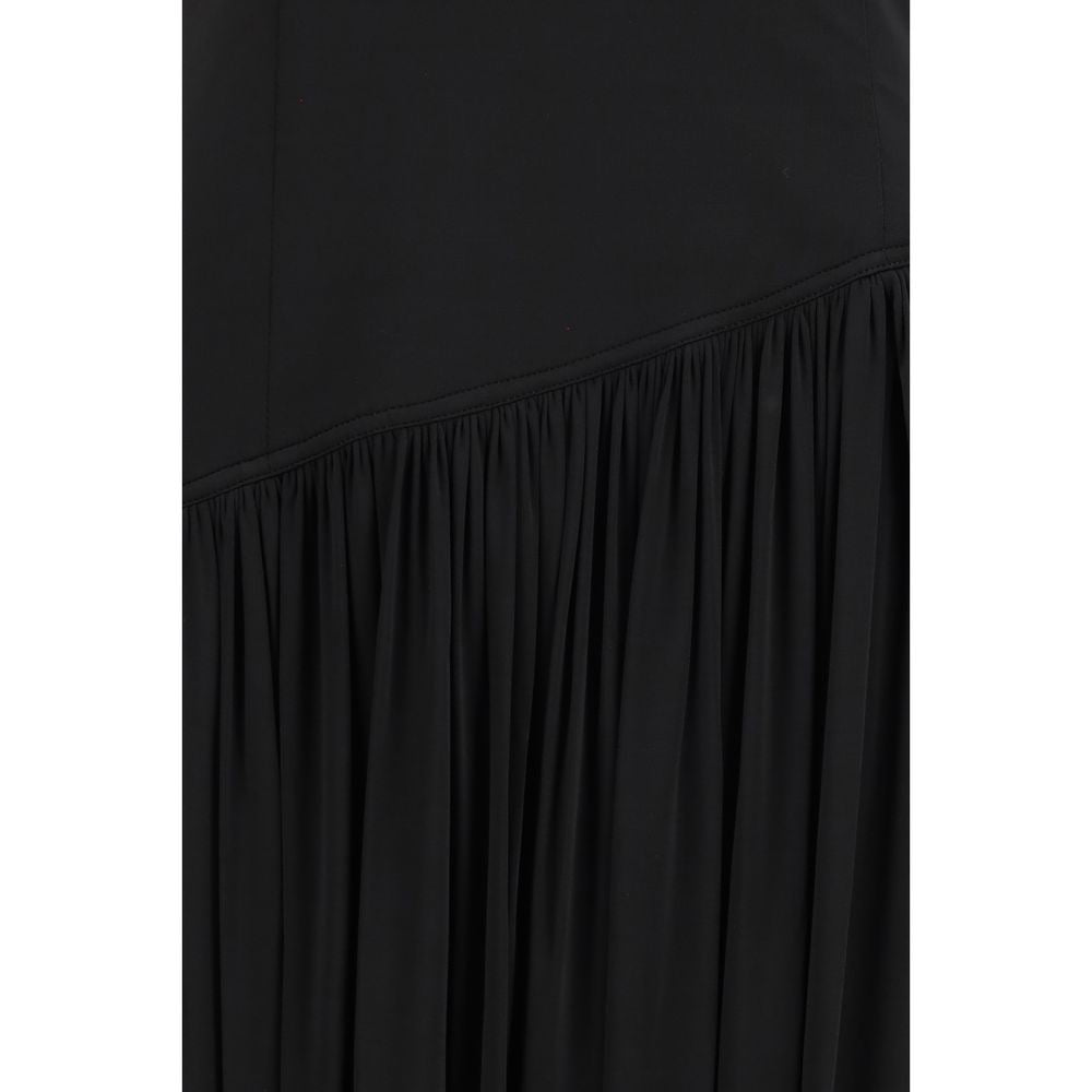 Black Viscose Cocktail Dress Ferragamo
