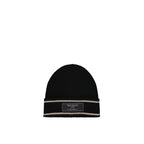 Black Merino Wool Beanie Balmain