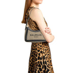 Bicolor Cotton Shoulder Bag Balmain