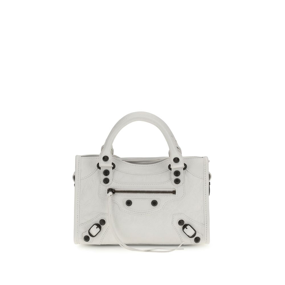White Calf Leather Bos Taurus Handbag Balenciaga