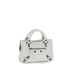 White Calf Leather Bos Taurus Handbag Balenciaga