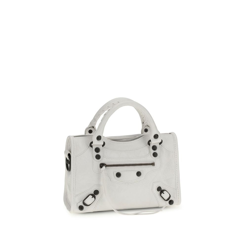 White Calf Leather Bos Taurus Handbag Balenciaga