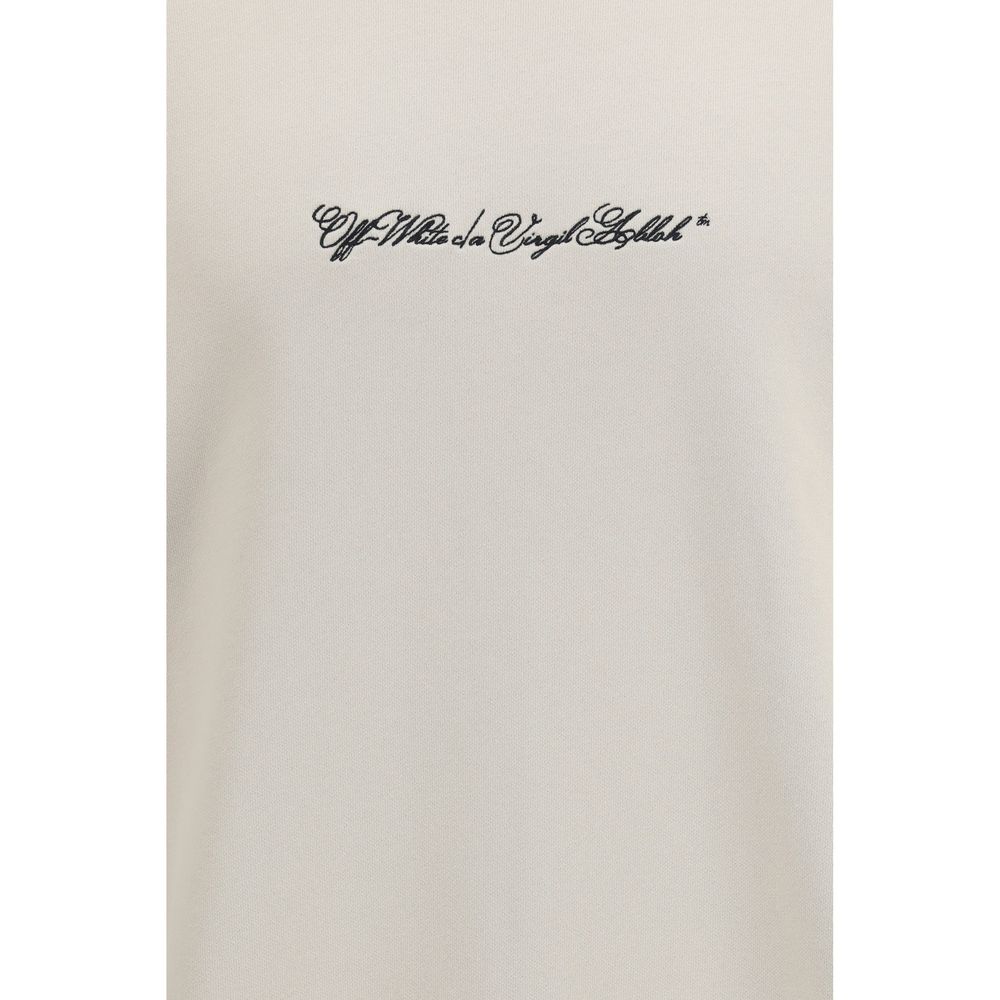 Beige Cotton Sweatshirt Off-White