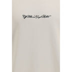 Beige Cotton Sweatshirt Off-White