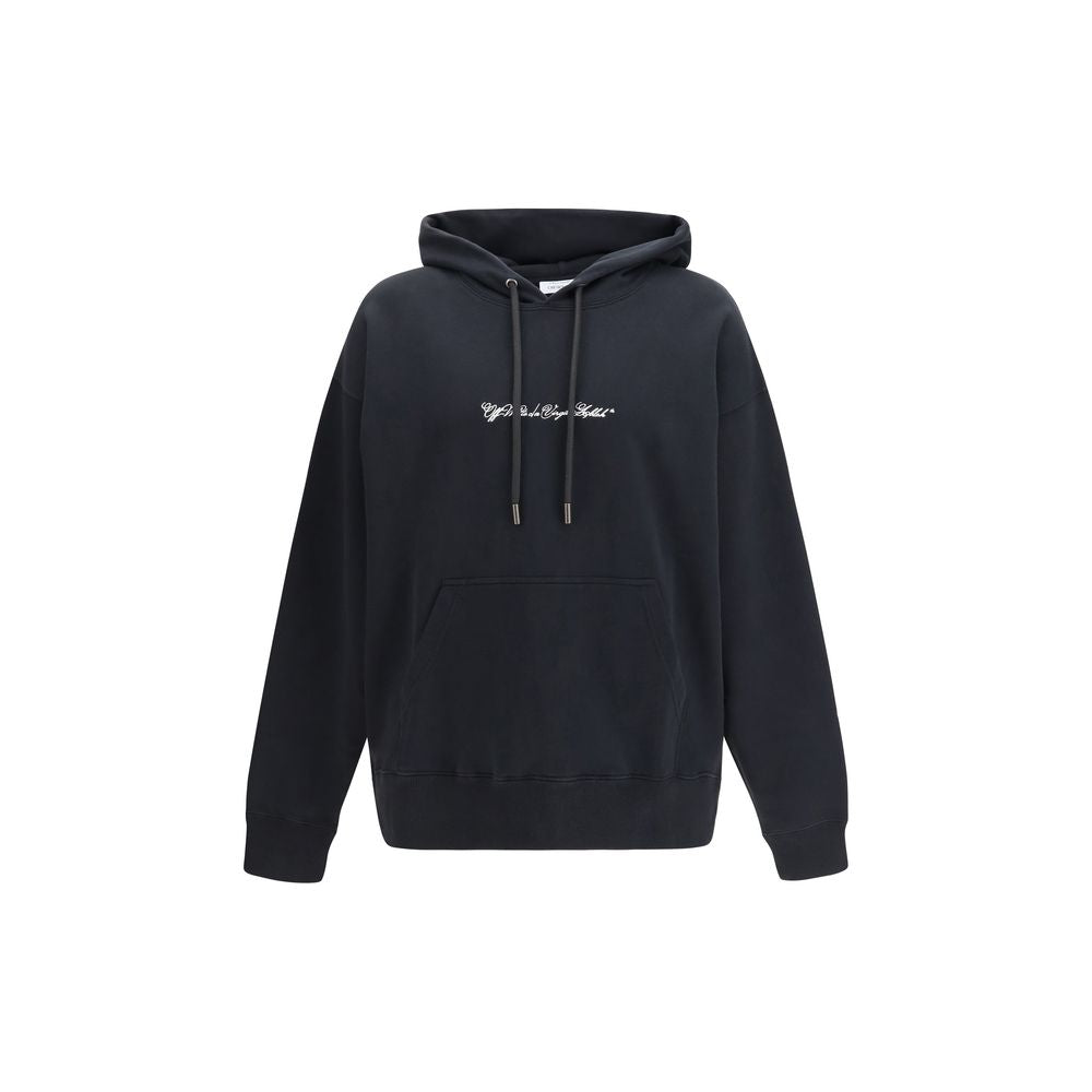 Black Cotton Sweatshirt Off-White