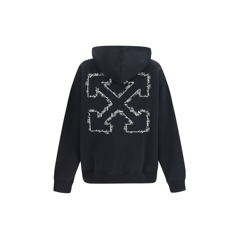 Black Cotton Sweatshirt Off-White