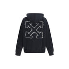 Black Cotton Sweatshirt Off-White
