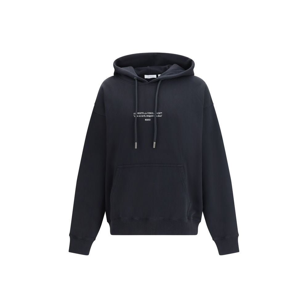 Black Cotton Sweatshirt Off-White