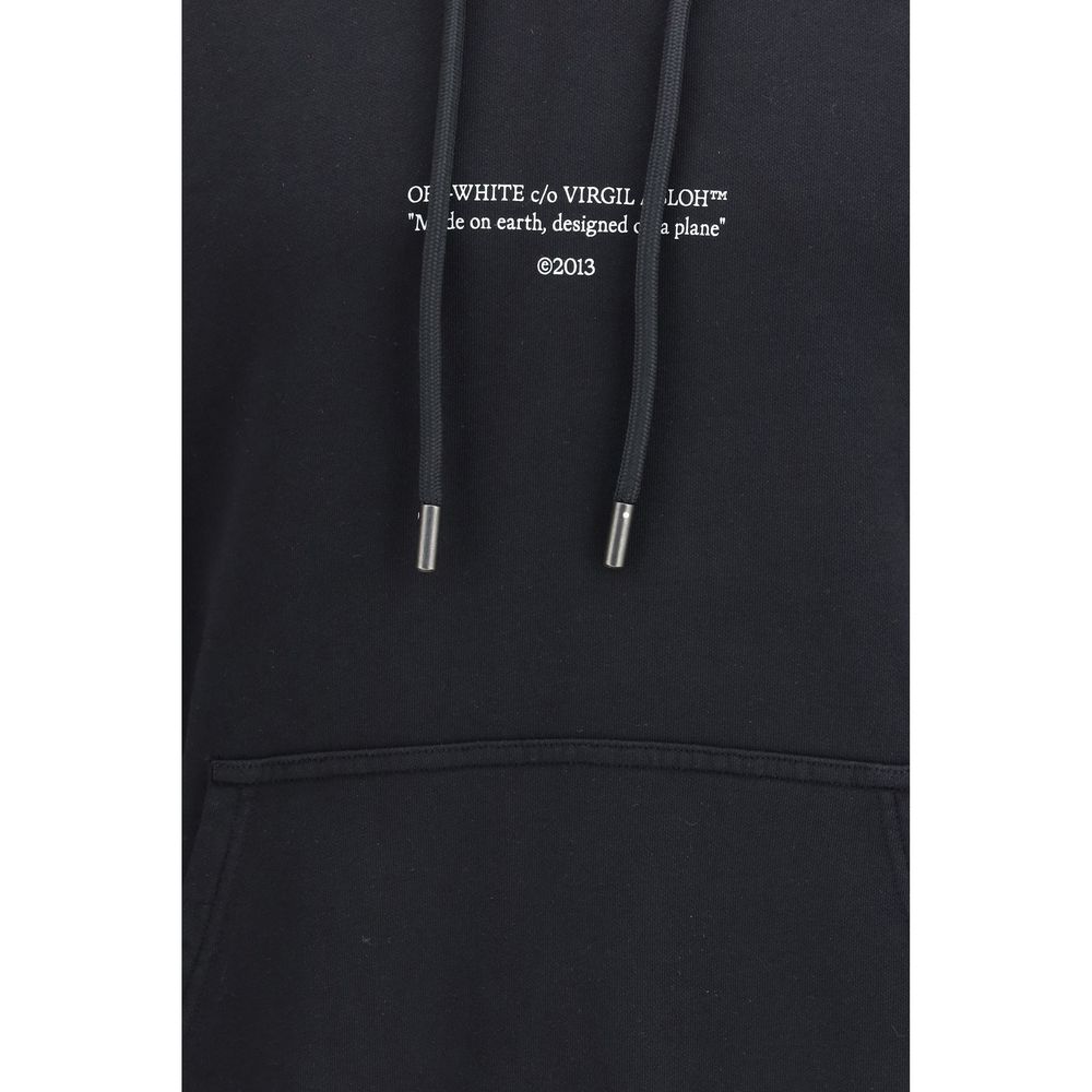 Black Cotton Sweatshirt Off-White