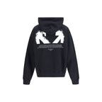 Black Cotton Sweatshirt Off-White