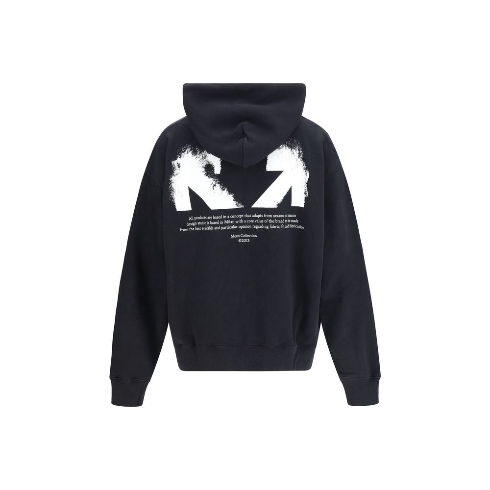 Black Cotton Sweatshirt Off-White