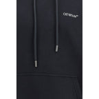 Black Cotton Sweatshirt Off-White