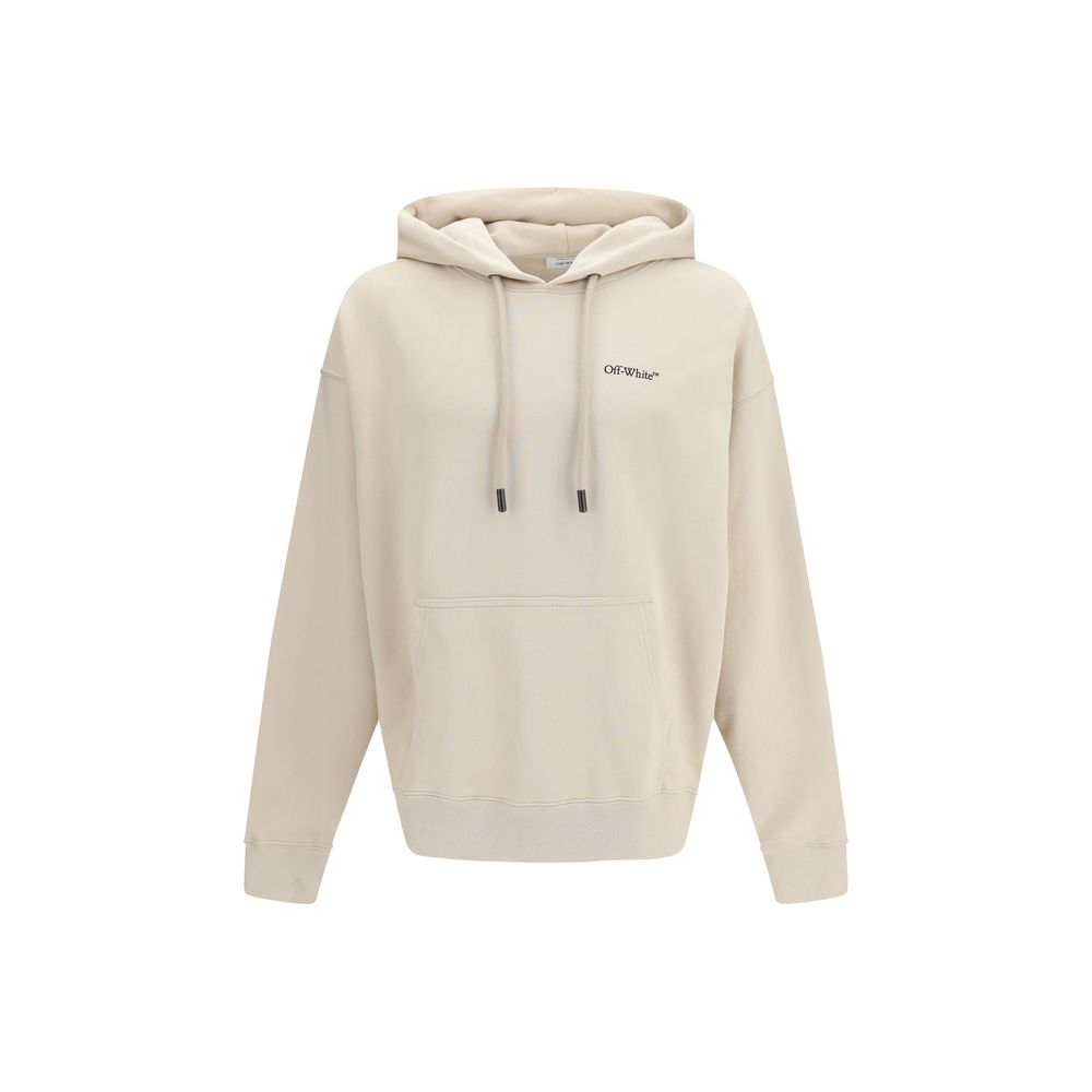 Beige Cotton Sweatshirt Off-White
